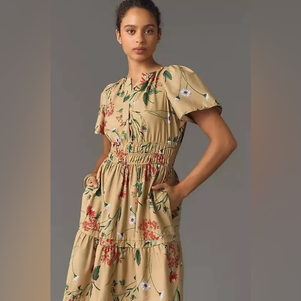NWT Size XS - Anthropologie The Somerset Maxi Dress (100% Cotton)